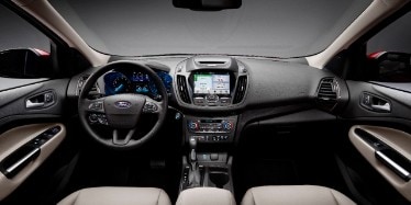 2017 Ford Escape Titanium Interior with Medium Light Ston...